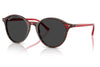 Ray-Ban RB2230 Bernard Sunglasses - Transparent Shade Fantasy Red / Polar Black