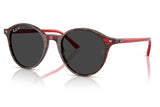 Ray-Ban RB2230 Bernard Sunglasses - Transparent Shade Fantasy Red / Polar Black