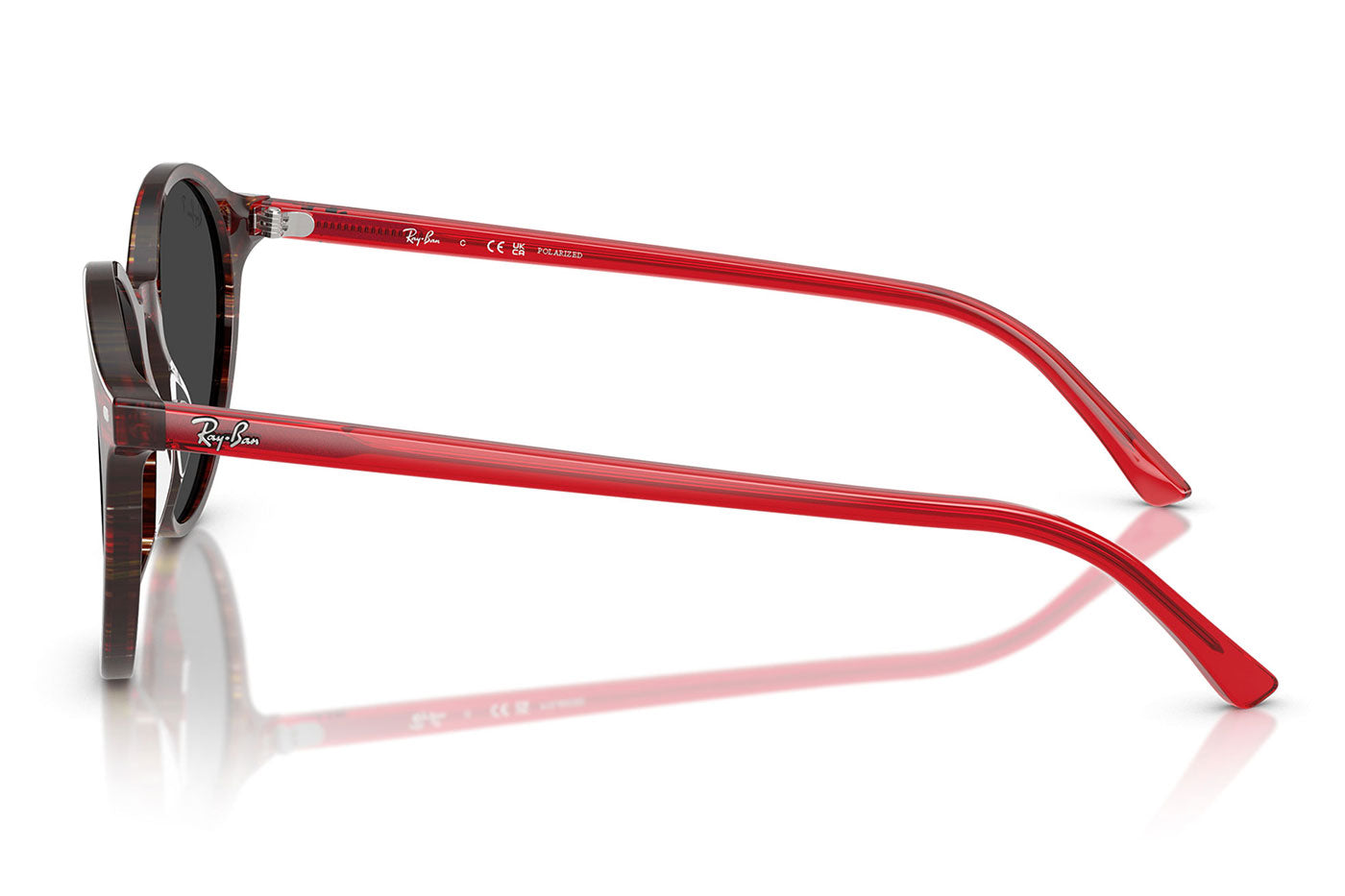 Ray-Ban RB2230 Bernard Sunglasses - Transparent Shade Fantasy Red / Polar Black