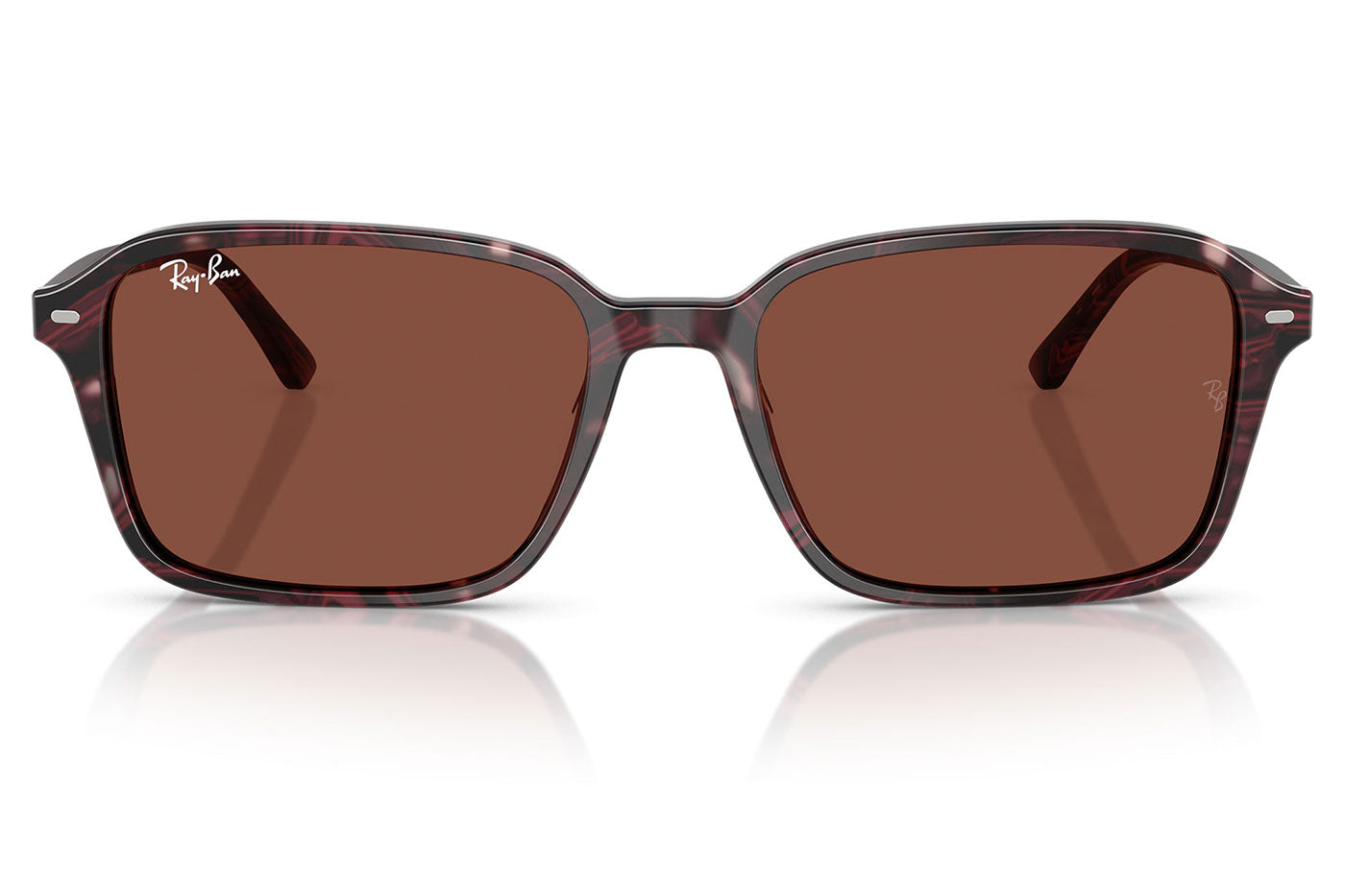 Ray-Ban RB2231 Raimond Sunglasses - Transparent Fantasy Violet & Red / Red