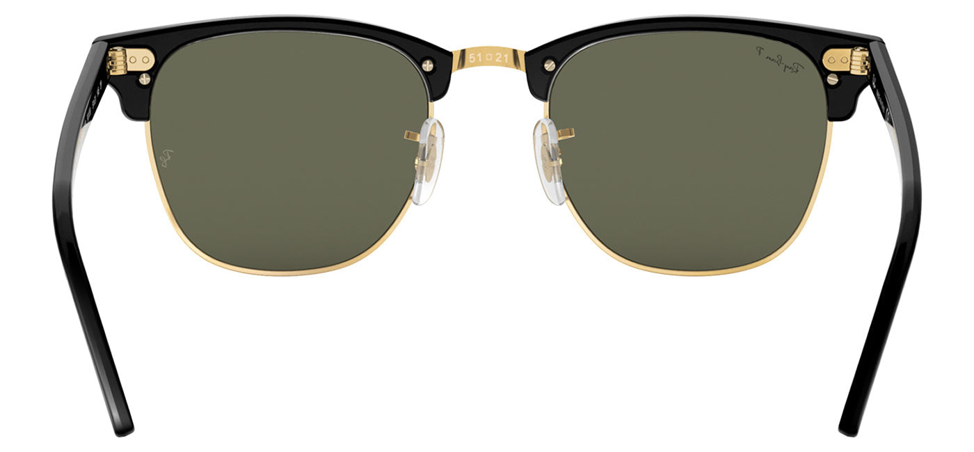 Ray-Ban RB3016 Clubmaster Sunglasses - Black / Green Polarised