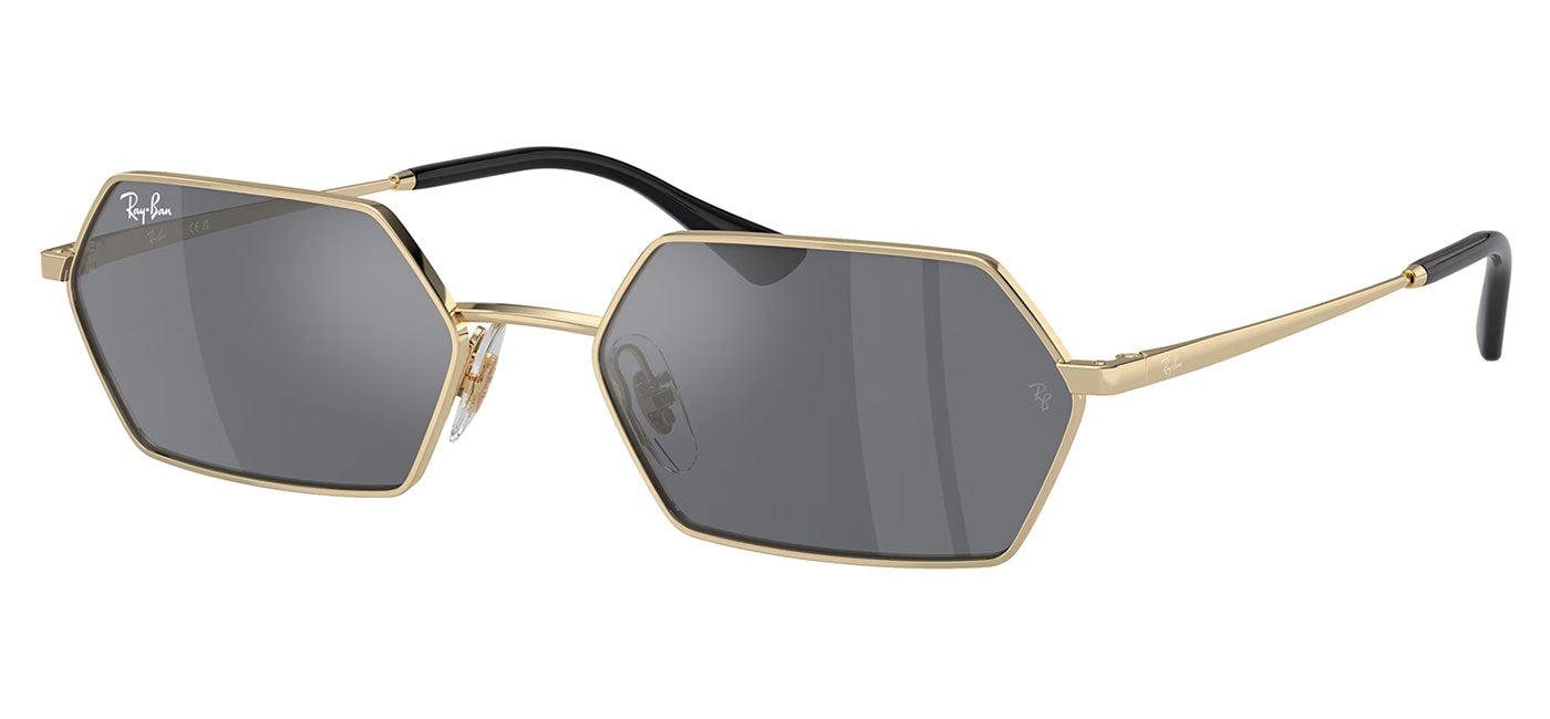 Ray-Ban RB3728 Yevi Sunglasses - Light Gold / Dark Grey