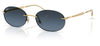 Ray-Ban RB3767 Sunglasses - Arista Gold / Blue Gradient Dark Grey