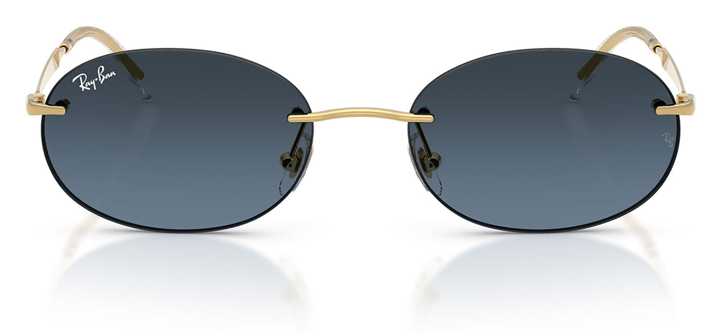 Ray-Ban RB3767 Sunglasses - Arista Gold / Blue Gradient Dark Grey