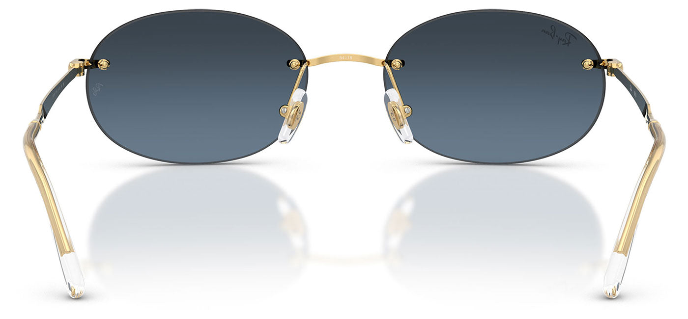 Ray-Ban RB3767 Sunglasses - Arista Gold / Blue Gradient Dark Grey