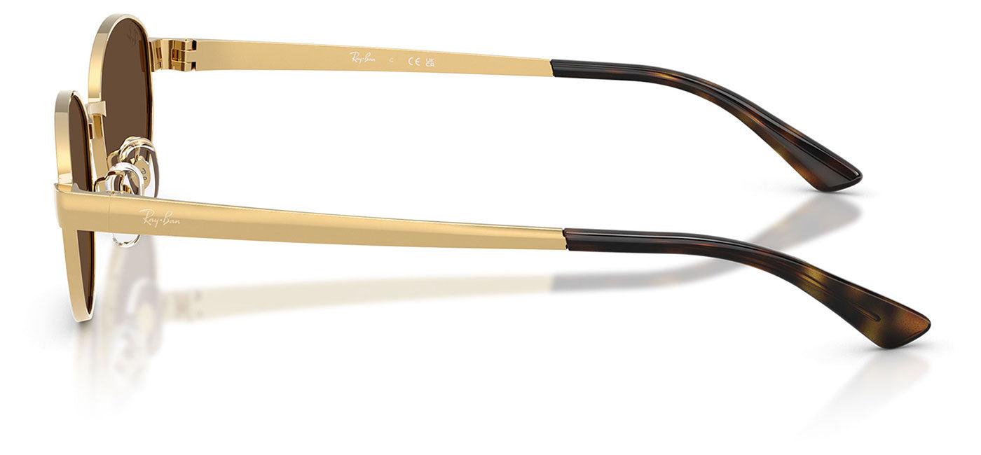 Ray-Ban RB3774D Sunglasses - Arista Gold / Dark Brown