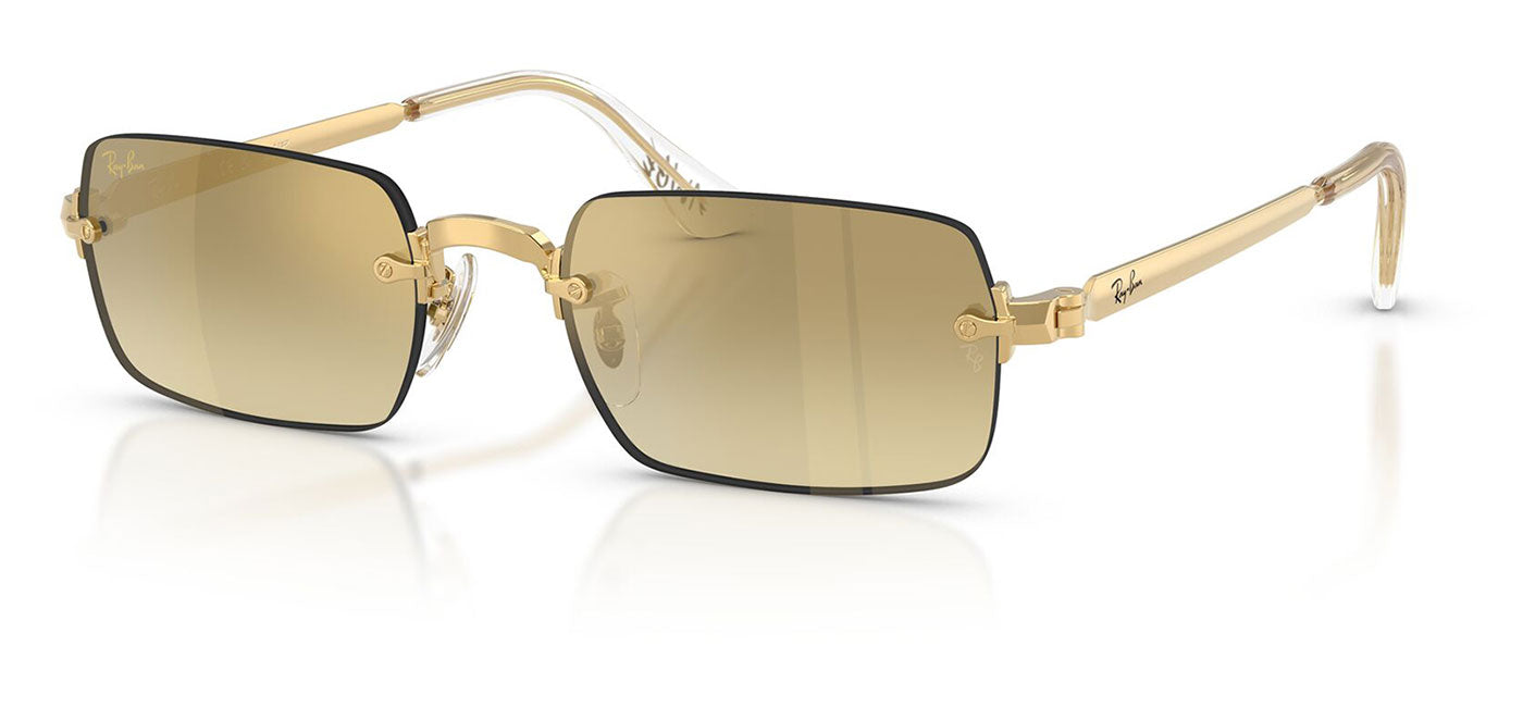 Ray-Ban RB3928 By A$AP Rocky Sunglasses - Arista Gold / Brown Mirror Gold Gradient