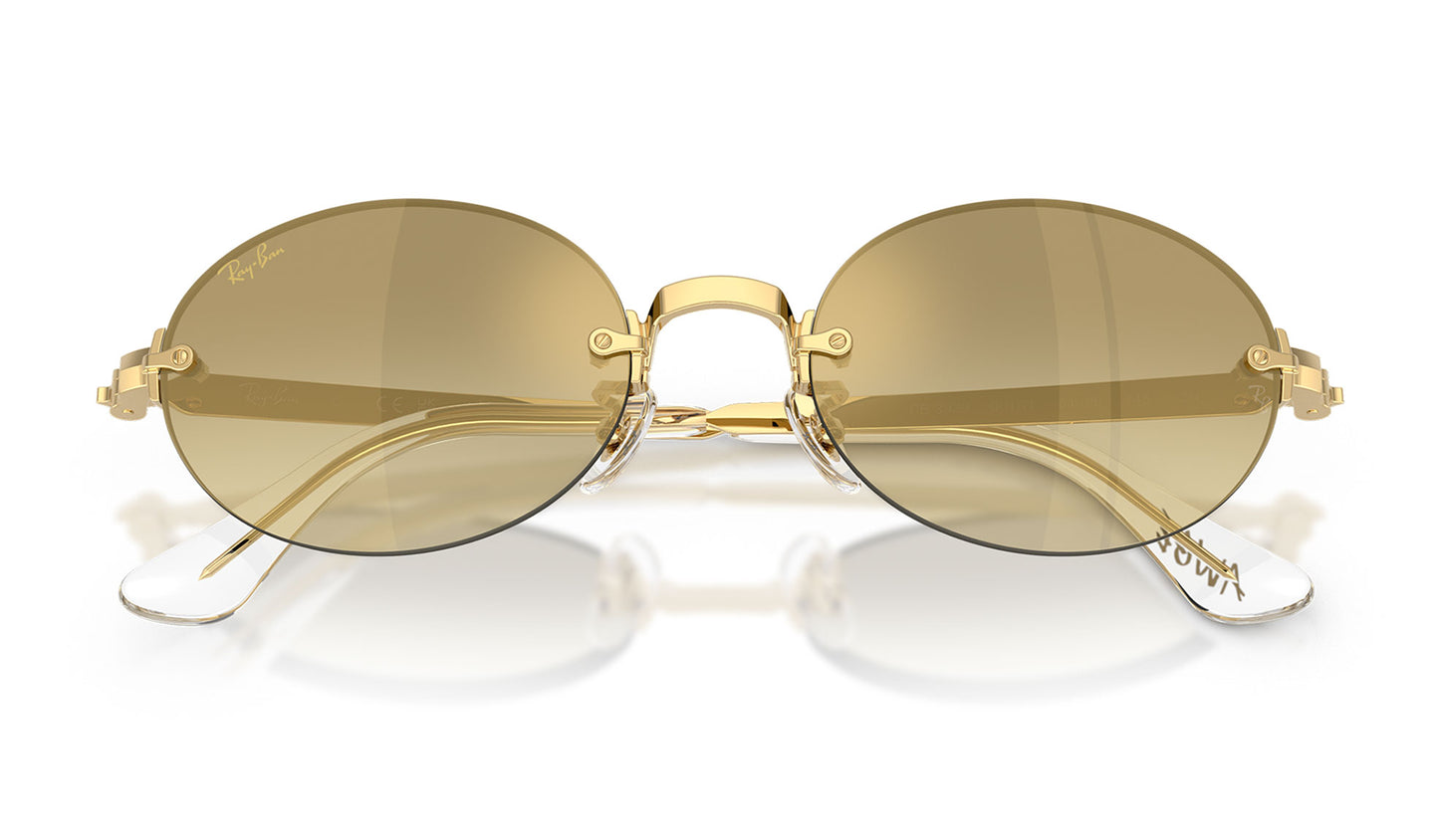 Ray-Ban RB3929 By A$AP Rocky Sunglasses - Arista Gold / Brown Mirror Gold Gradient