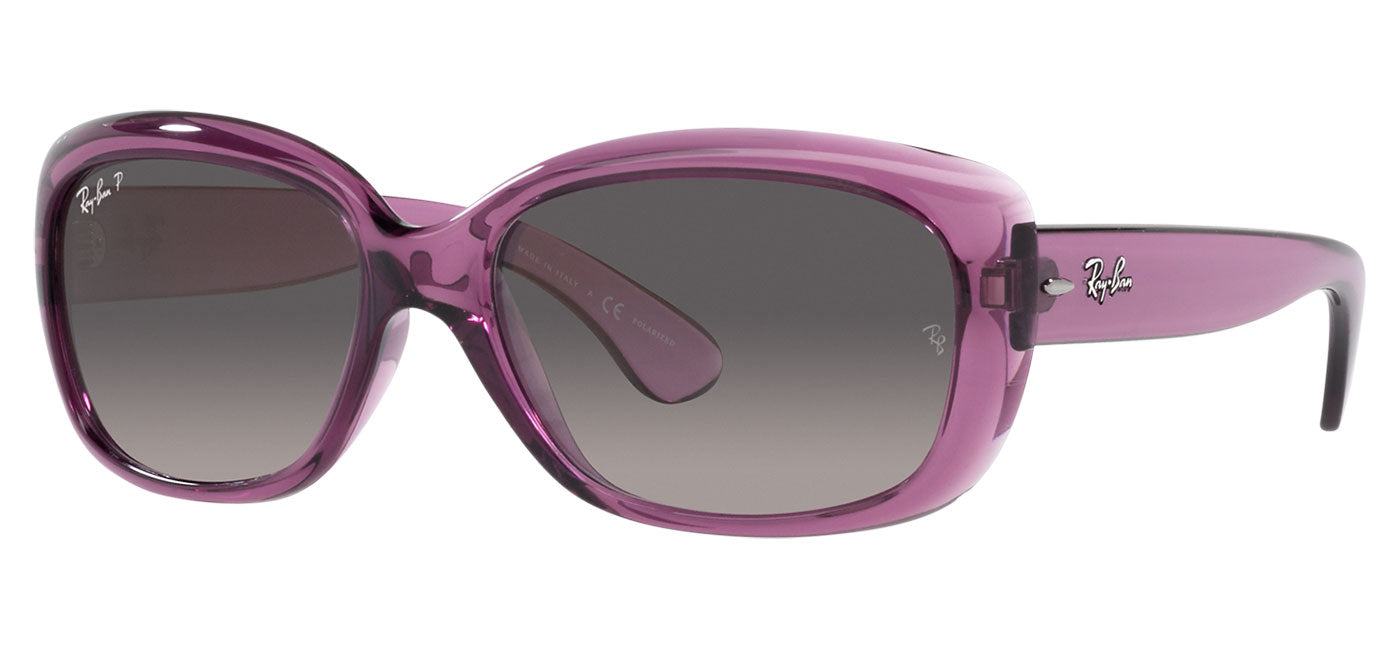 Ray-Ban RB4101 Jackie Ohh Sunglasses - Transparent Violet / Grey Gradient
