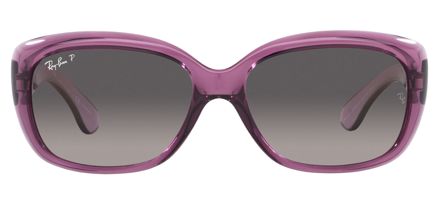 Ray-Ban RB4101 Jackie Ohh Sunglasses - Transparent Violet / Grey Gradient