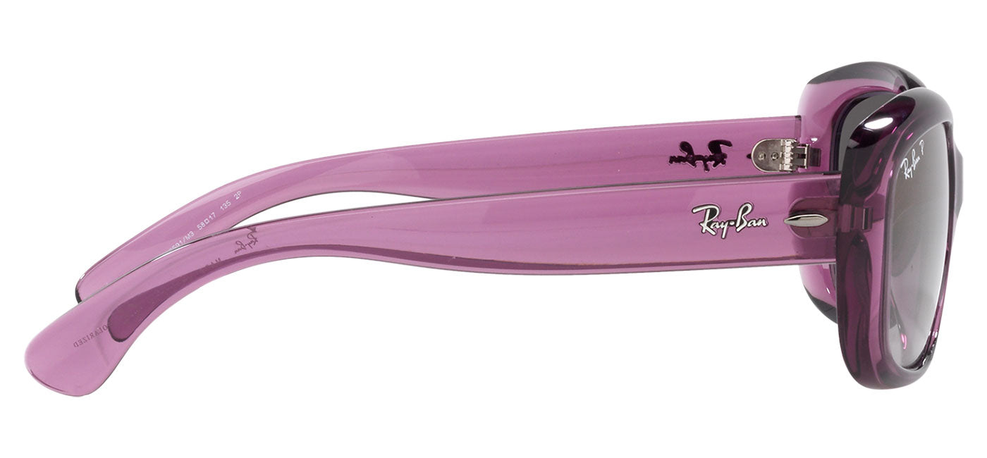 Ray-Ban RB4101 Jackie Ohh Sunglasses - Transparent Violet / Grey Gradient