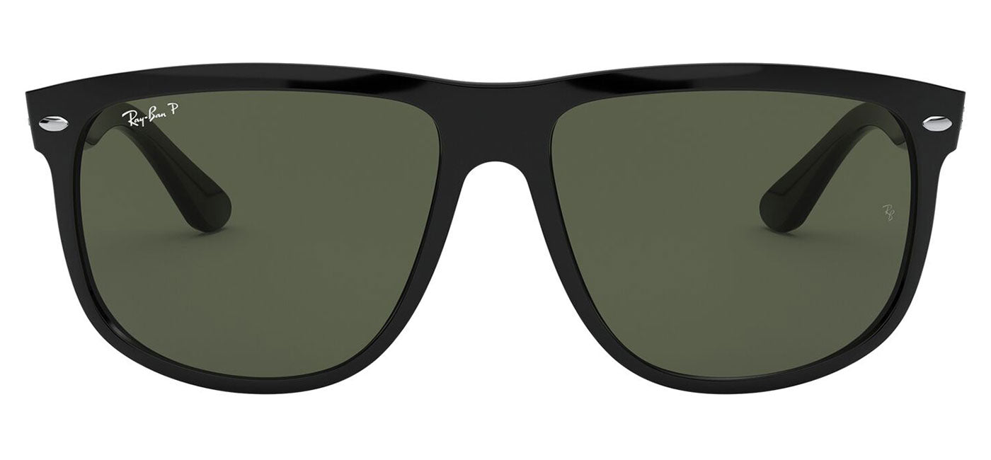 Ray-Ban RB4147 Boyfriend Sunglasses - Black / Green Polarised