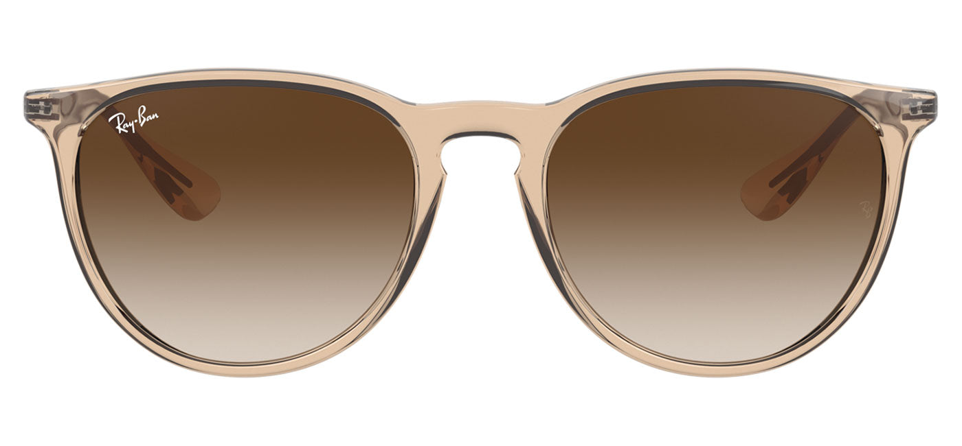 Ray-Ban RB4171 Erika Sunglasses - Transparent Light Brown / Brown Gradient Dark Brown