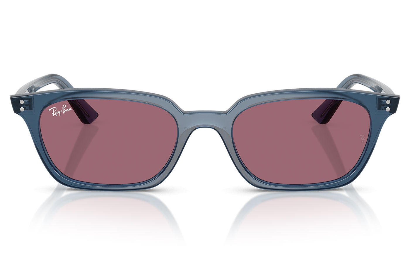 Ray-Ban RB4456 Zaya Sunglasses - Light Blue / Violet
