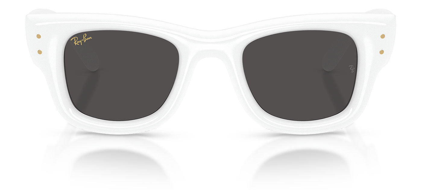 Ray-Ban RB4940 Wayfarer Puffer Sunglasses - White / Ultra Black