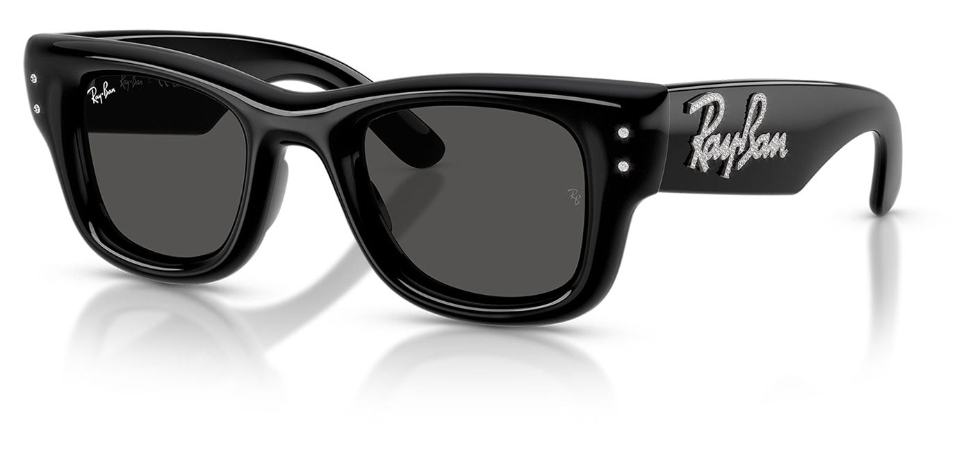Ray-Ban RB4940B Wayfarer Puffer Crystal Edition Sunglasses - Black / Ultra Black