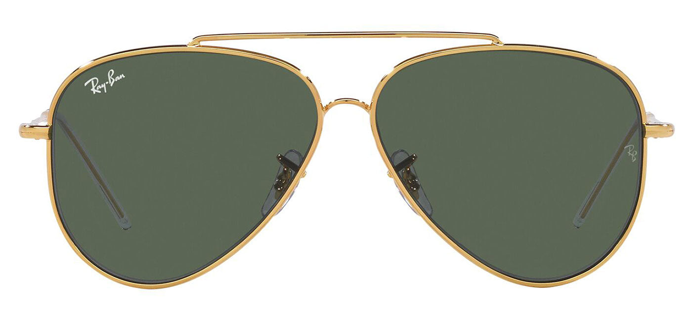 Ray-Ban RBR0101S Aviator Reverse Sunglasses - Gold / Green