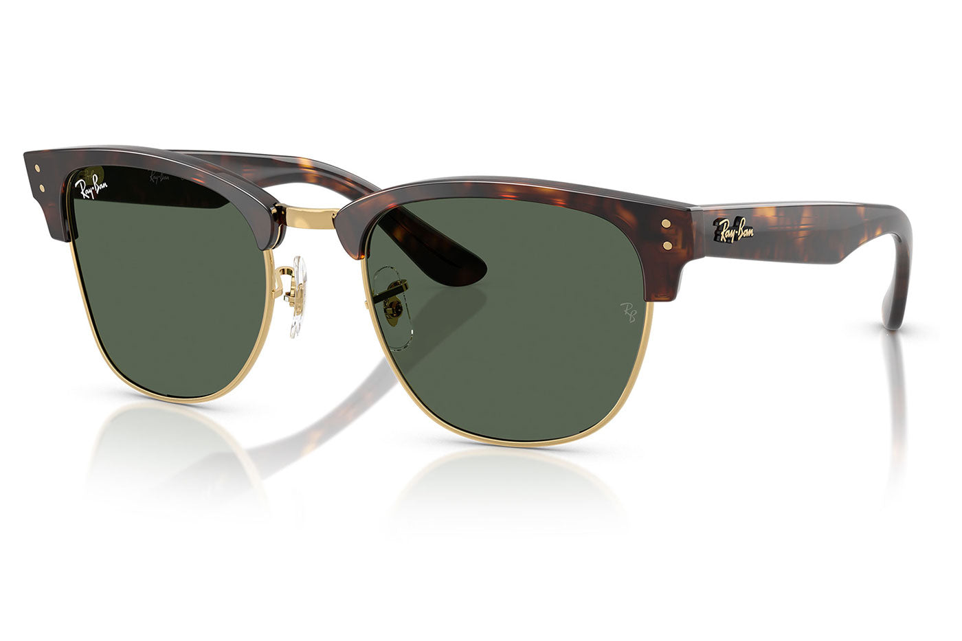 Ray-Ban RBR0504S Clubmaster Reverse Sunglasses - Havana / Dark Green