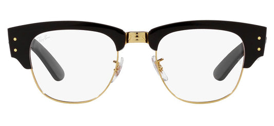 Ray-Ban RX0316V Mega Clubmaster Glasses - Black on Gold