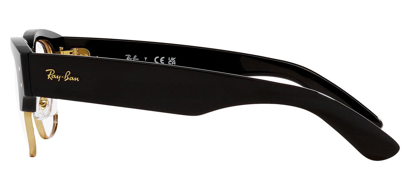 Ray-Ban RX0316V Mega Clubmaster Glasses - Black on Gold