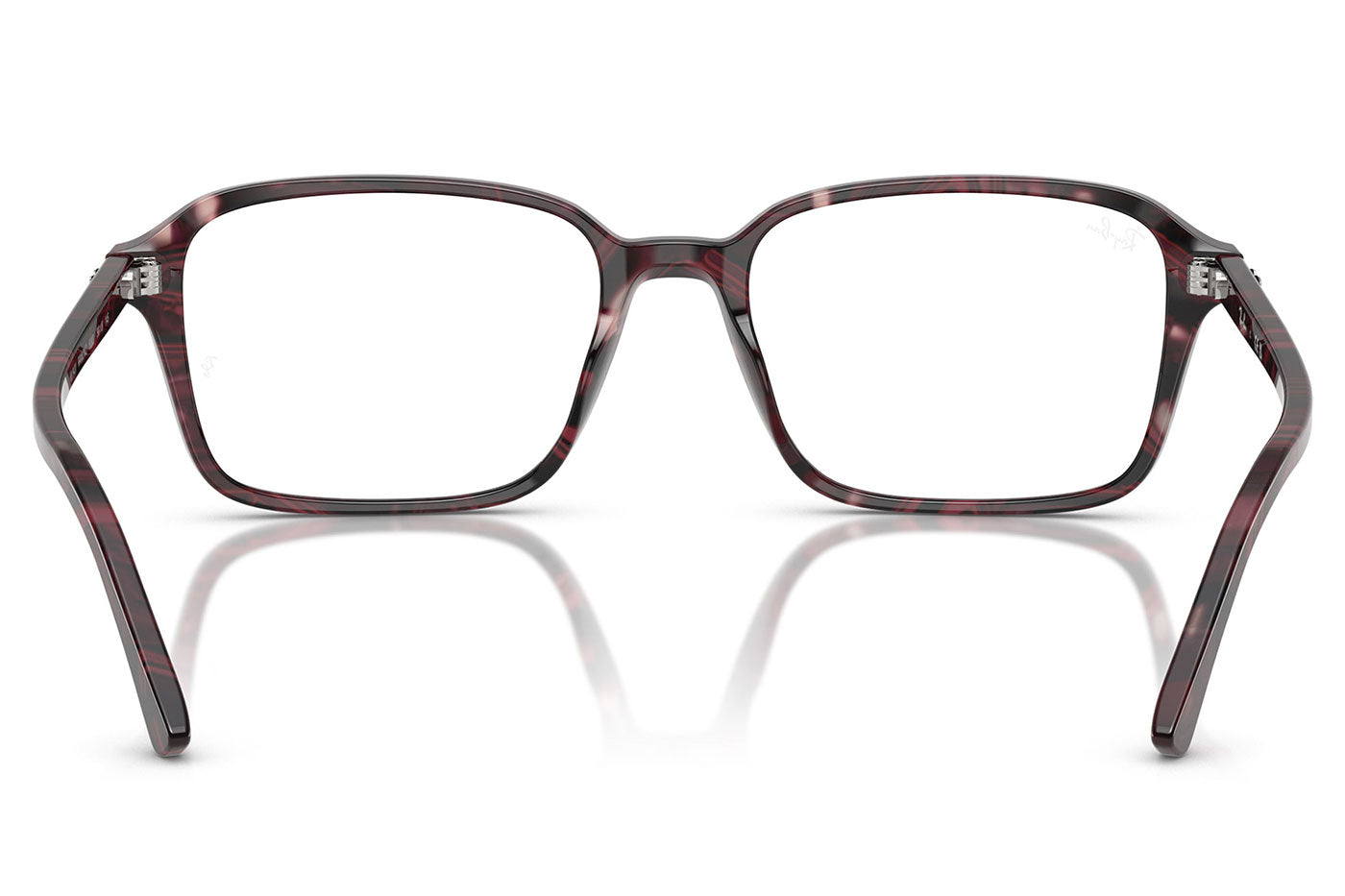 Ray-Ban RX5431 Raimond Glasses - Transparent Fantasy Violet & Red