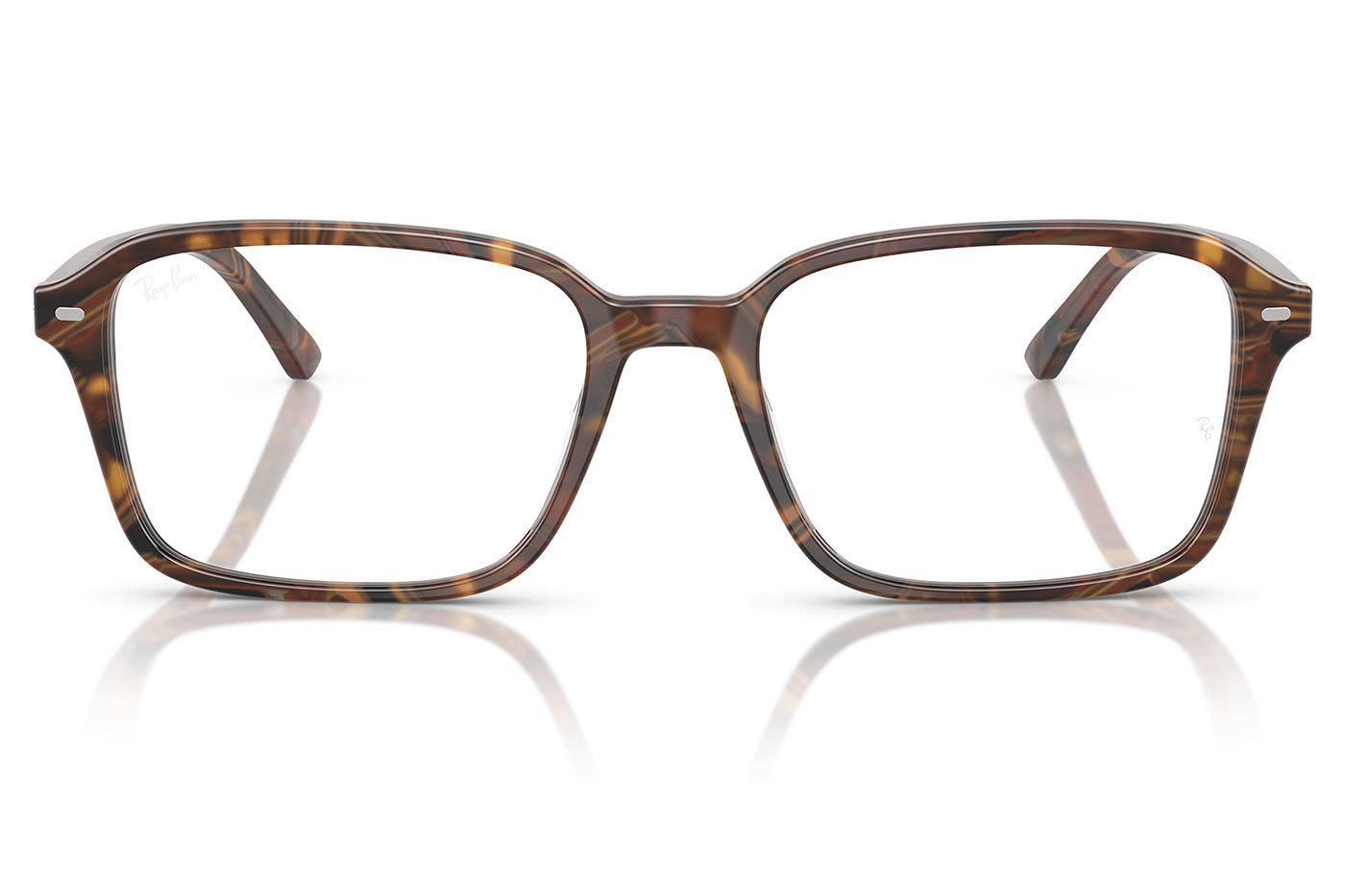 Ray-Ban RX5431 Raimond Glasses - Transparent Fantasy Brown & Yellow