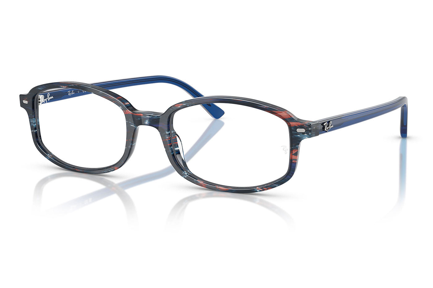 Ray-Ban RX5432 Sam Glasses - Transparent Shade Fantasy Blue