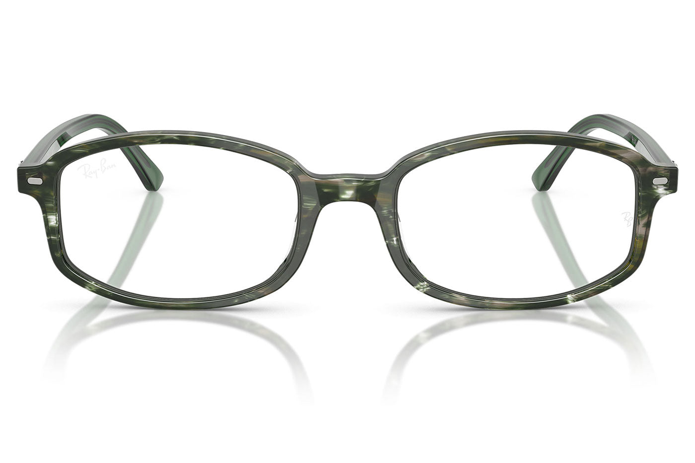 Ray-Ban RX5432 Sam Glasses - Transparent Shade Fantasy Green