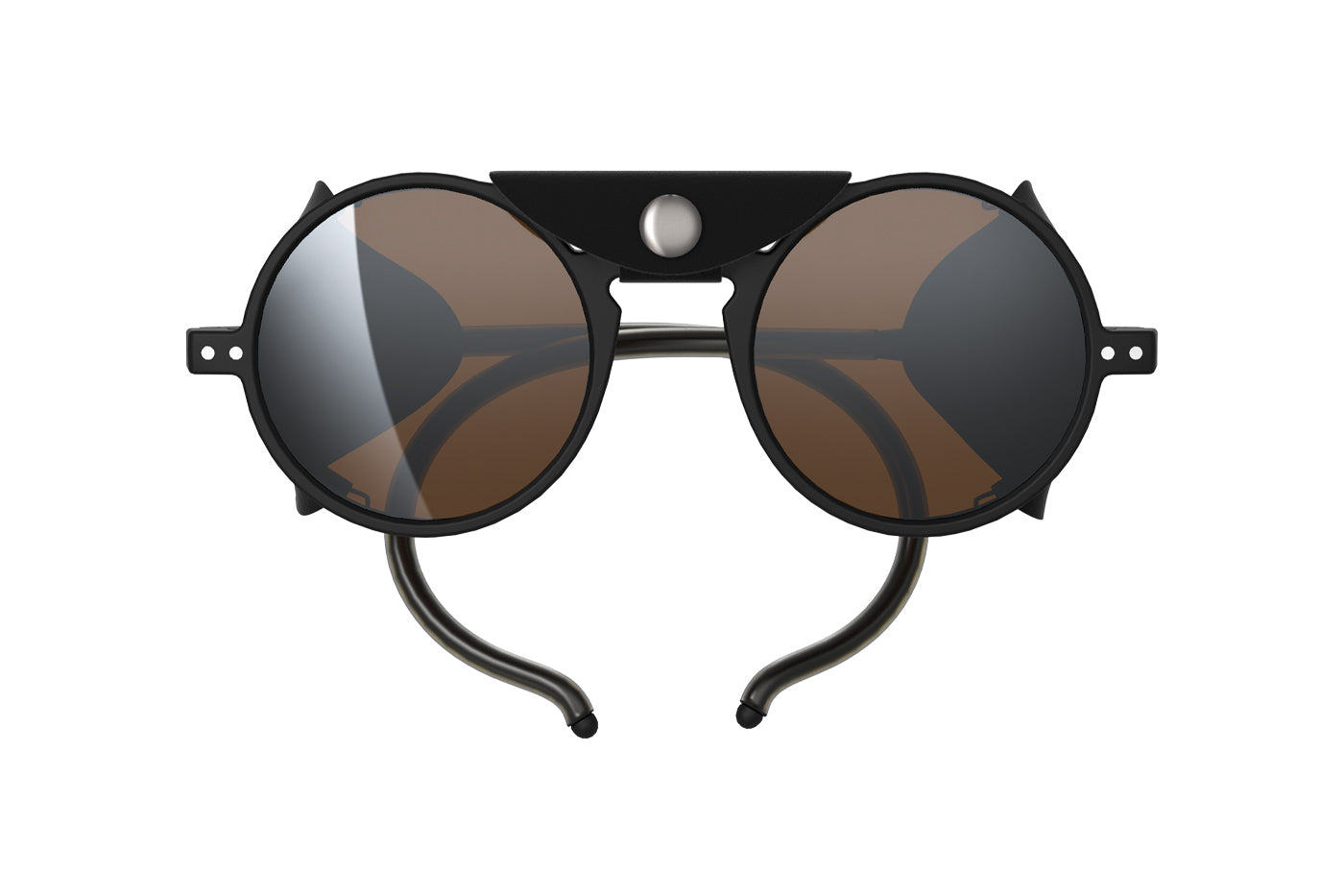 IZIPIZI #G Glacier Sunglasses - Black / Brown - Cat. 4 Intense Light