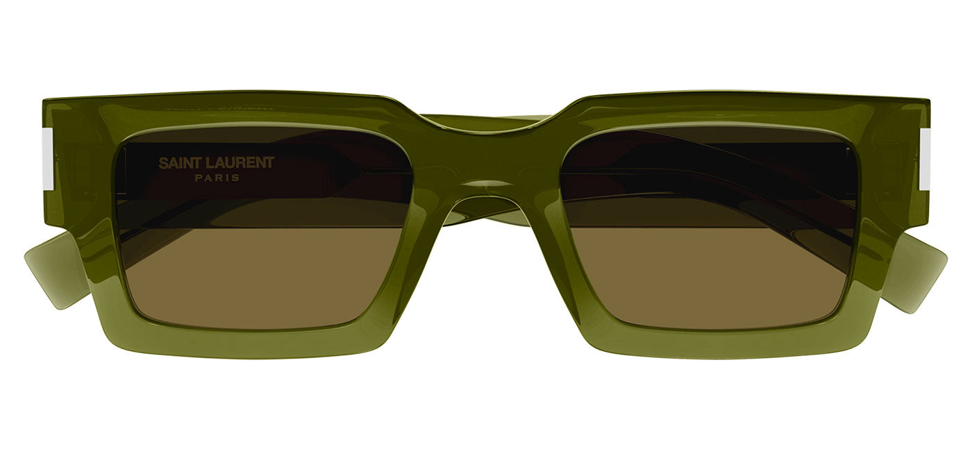Saint Laurent SL 572 Sunglasses - Green / Brown