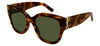 Saint Laurent SL M95/F Sunglasses - Havana / Green