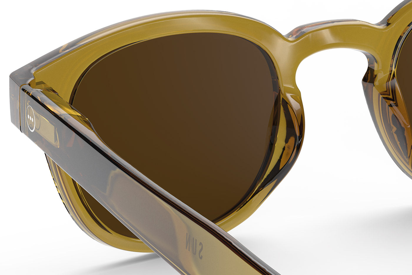IZIPIZI #C Sunglasses - Golden Green / Brown