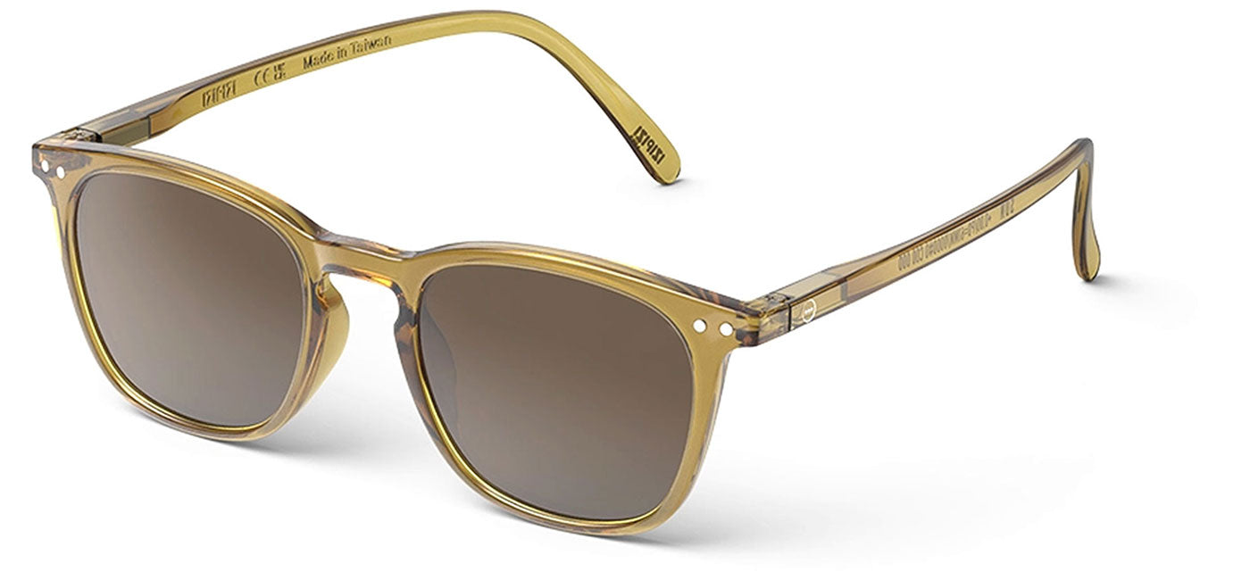 IZIPIZI #E Sunglasses - Golden Green / Brown