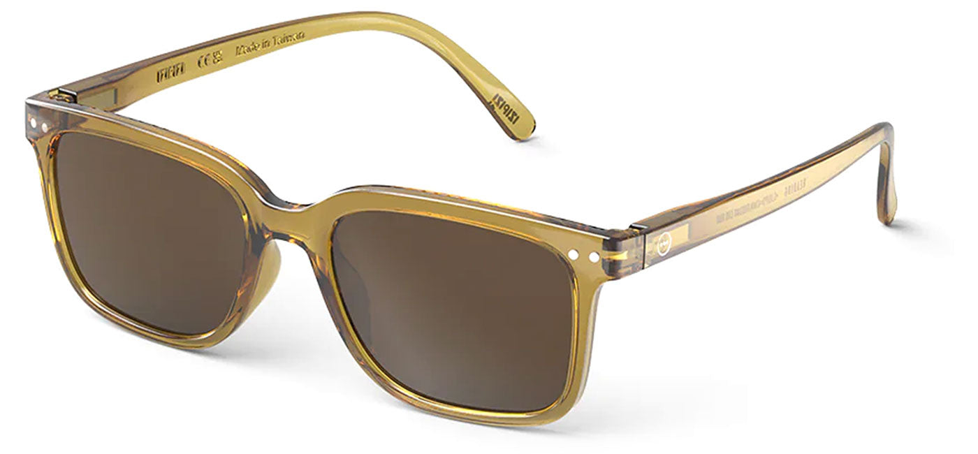 IZIPIZI #L Sunglasses - Golden Green / Brown