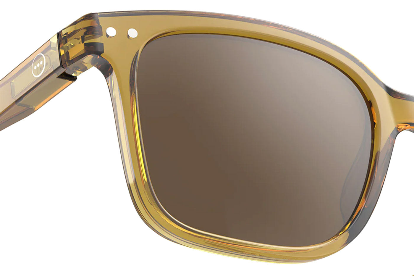 IZIPIZI #L Sunglasses - Golden Green / Brown