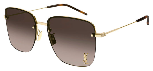 Saint Laurent SL 312 M Sunglasses - Gold / Brown
