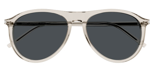 Saint Laurent SL 667 Sunglasses - Beige / Silver