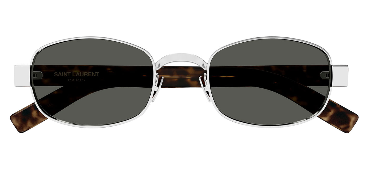 Saint Laurent SL 706 Sunglasses - Silver / Havana / Grey