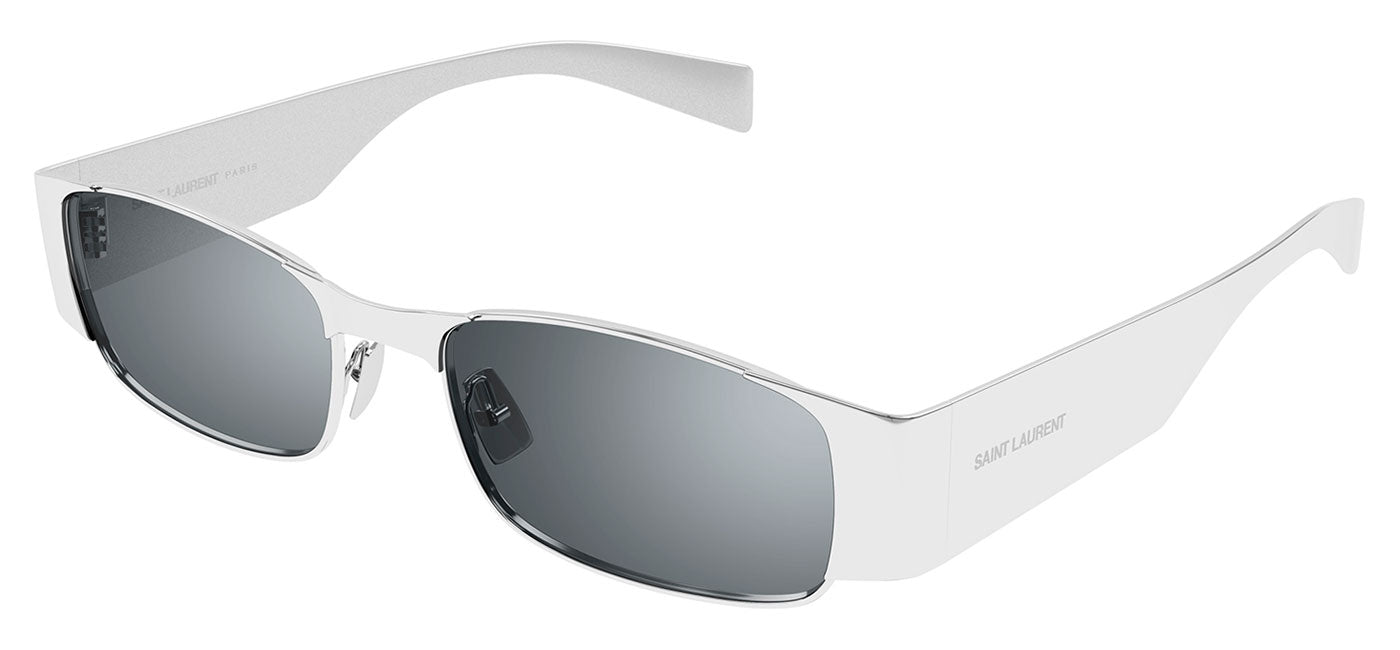 Saint Laurent SL 738 Sunglasses - Silver / Silver