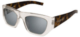 Saint Laurent SL 740 Sunglasses - Beige & Havana / Silver