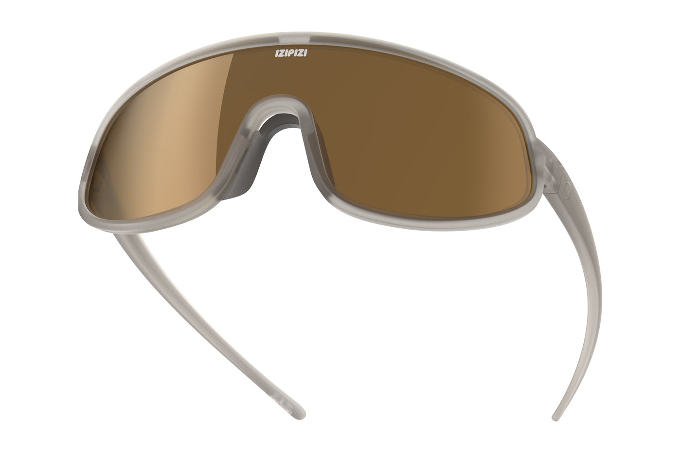 IZIPIZI Speed L Sunglasses - Light Grey Crystal / Brown - Cat. 3 Good Weather