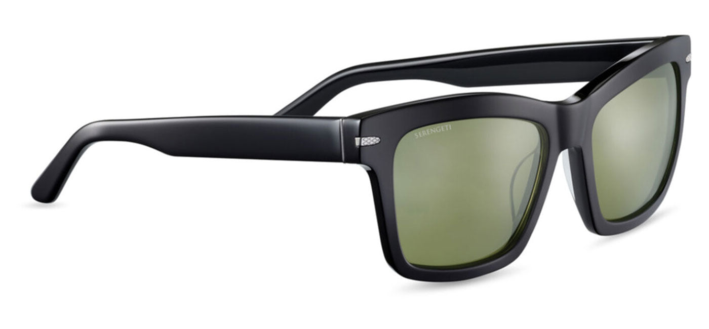 Serengeti Winona Sunglasses - Shiny Black / 555nm Polarised Photochromic