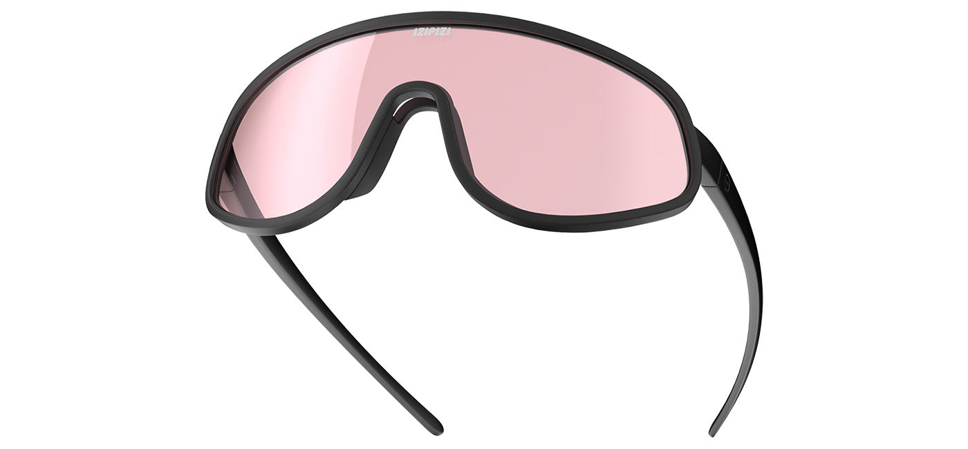 IZIPIZI Speed L Sunglasses - Black / Vermillion - Cat. 1 Low Light