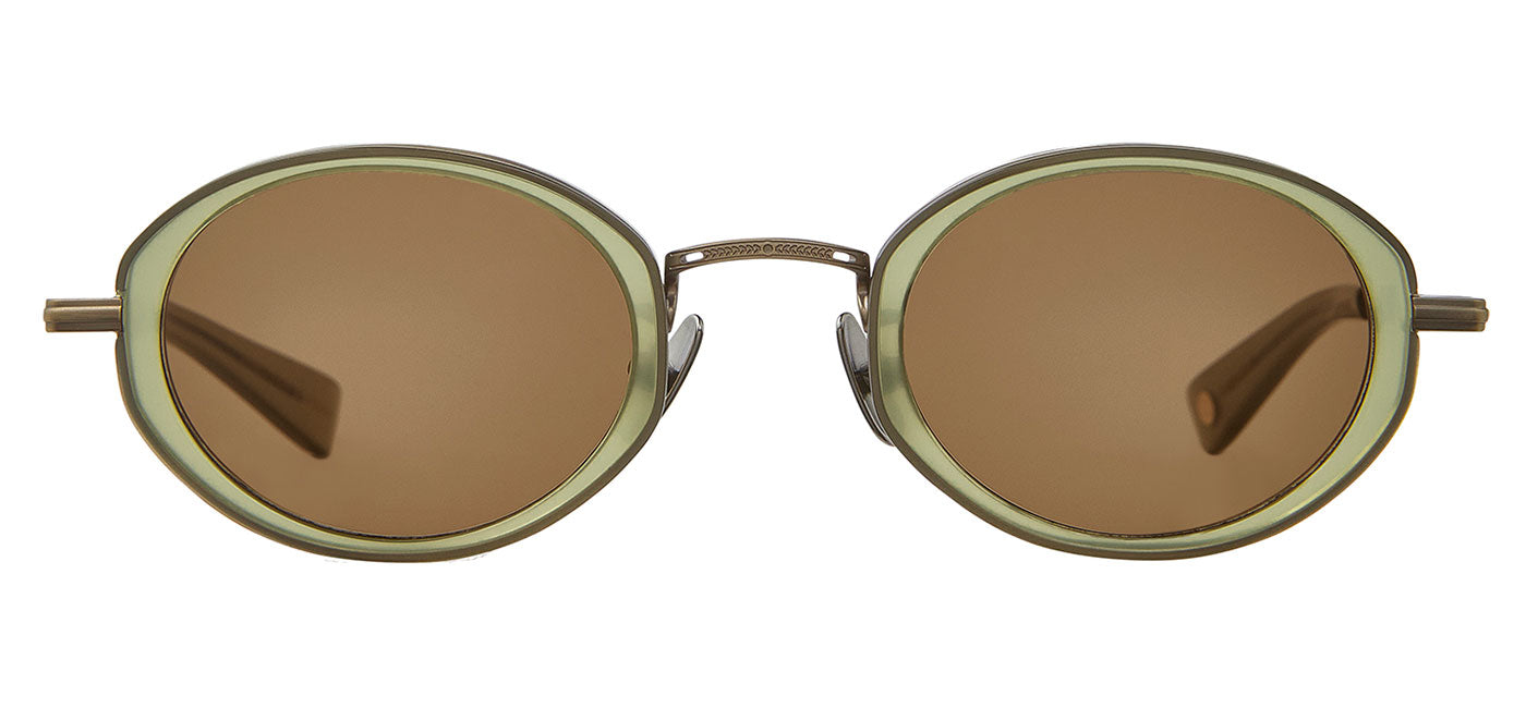 Garrett Leight Alper Sunglasses - Sea Glass-Antique Gold / Cider
