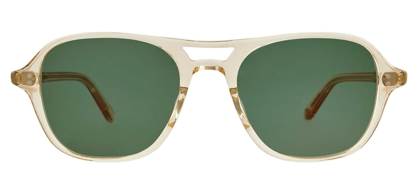 Garrett Leight Doc Sunglasses  - Champagne / Semi-Flat Emerald