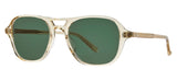 Garrett Leight Doc Sunglasses  - Champagne / Semi-Flat Emerald