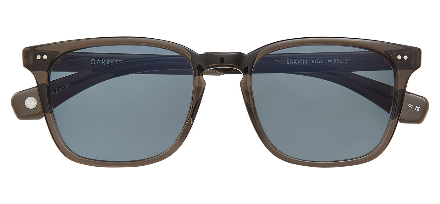 Garrett Leight Earvin Sunglasses  - Black Glass / H20