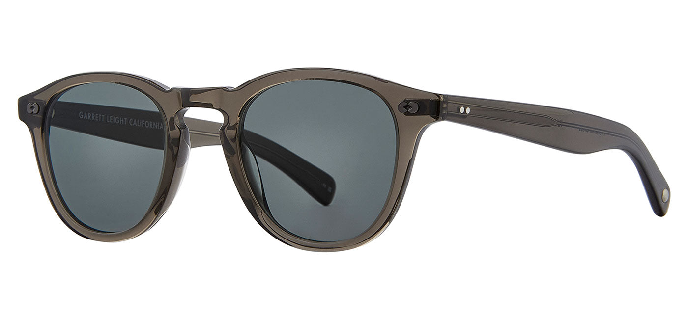 Garrett Leight Hampton X Sunglasses - Black Glass / Pure Blue Smoke