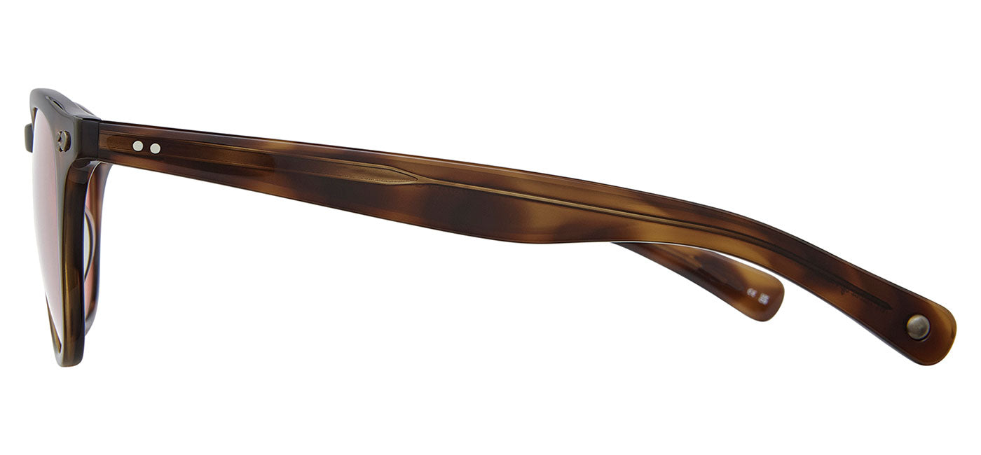 Garrett Leight Hampton X Sunglasses - Spotted Brown Shell / Pure Redwood