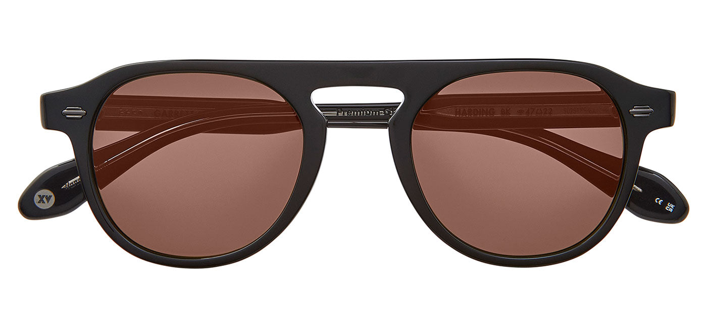 Garrett Leight Harding Sunglasses - Black / Semi-Flat Pure Redwood